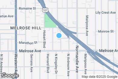 Map image of the property - 803 N Kingsley Dr