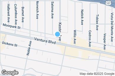 Map image of the property - 14900 Moorpark St