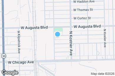 Map image of the property - 4449 W Walton St