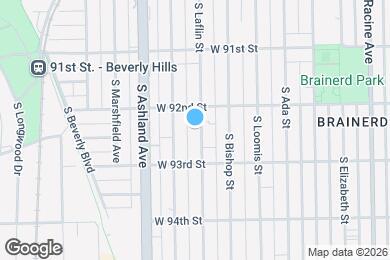 Map image of the property - 9222 S Laflin St