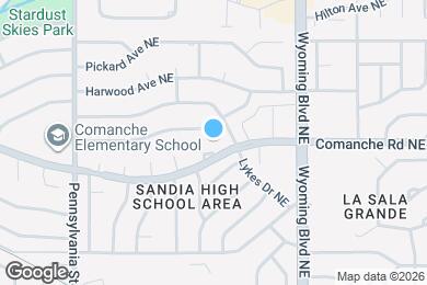 Map image of the property - 8301 Comanche Ct NE
