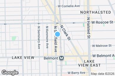 Map image of the property - 3301 N Sheffield Ave