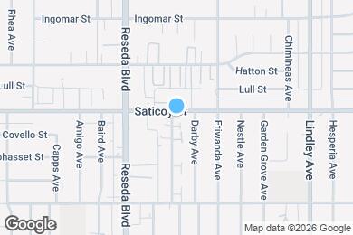 Map image of the property - 18358 Saticoy St