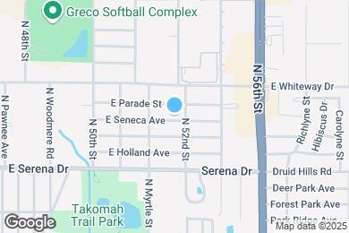 Map image of the property - 5128 E Seneca Ave