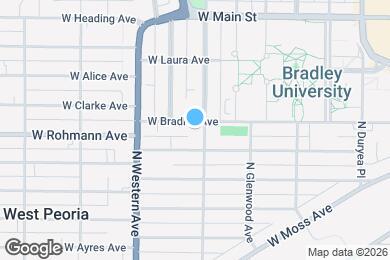 Map image of the property - 1706 W Bradley Ave