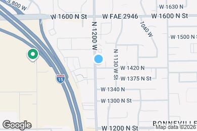 Map image of the property - 1188 W 1420 N