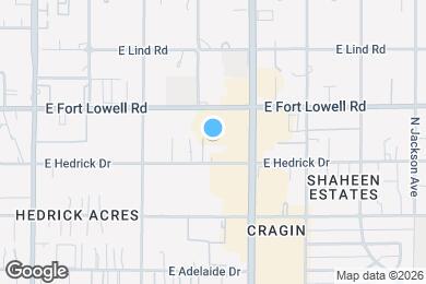 Map image of the property - 1741 E Hedrick Dr