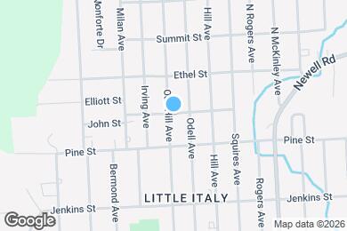 Map image of the property - 416 Oak Hill Ave