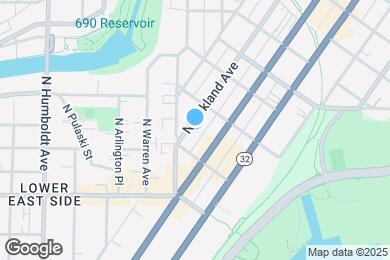 Map image of the property - 1830 N Oakland Ave