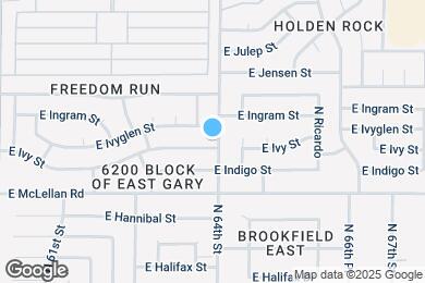 Map image of the property - 6360 E Ivy St
