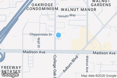 Map image of the property - Oak Ridge Apartments