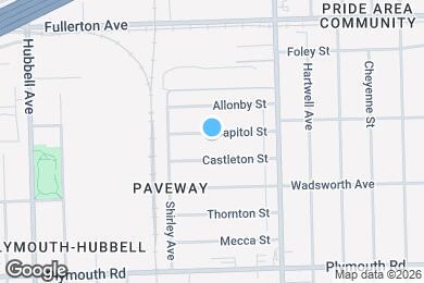 Map image of the property - 13737 Capitol St