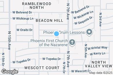 Map image of the property - 801 W Piute Ave