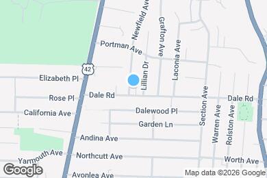 Map image of the property - 5008 Newfield Ave