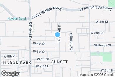 Map image of the property - 330 S Beck Ave