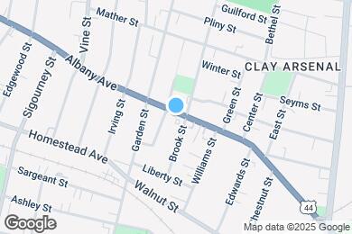 Map image of the property - 445 Albany Ave