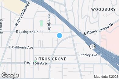 Map image of the property - 323 N Chevy Chase Dr