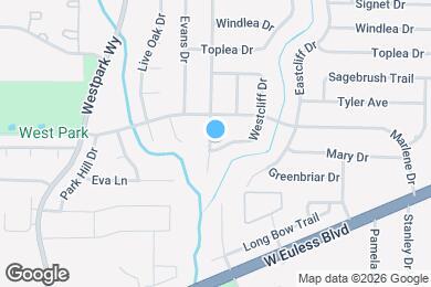 Map image of the property - 801 Canyon Ridge Dr