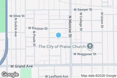 Map image of the property - 715 W Cushing St
