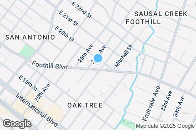 Map image of the property - 2624 Foothill Blvd