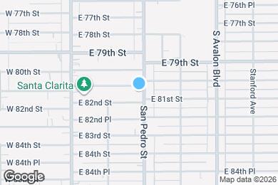 Map image of the property - 8115 S San Pedro St