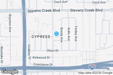 Map image of the property - 434 Cypress Ave