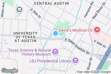 Map image of the property - 706 E Dean Keeton St