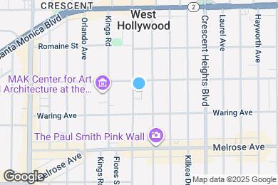 Map image of the property - 838 N Sweetzer Ave