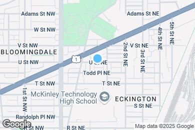 Map image of the property - 119 U St NE