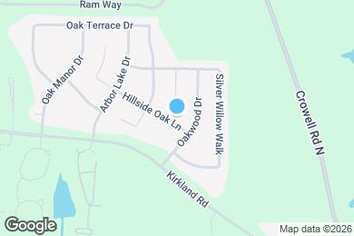 Map image of the property - 30 Hillside Oak Ln