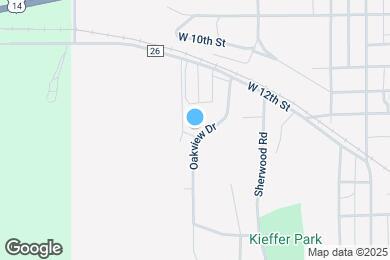 Map image of the property - 1112 Oakview Dr