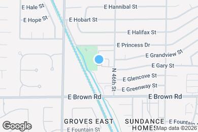 Map image of the property - 1314 N Parkcrest