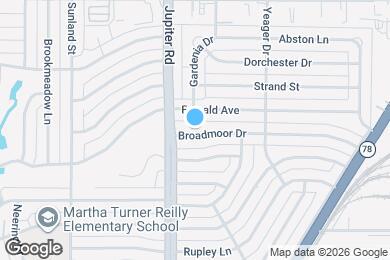 Map image of the property - 11427 Broadmoor Dr