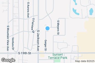 Map image of the property - 1611 S Geiger St