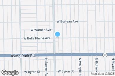 Map image of the property - 3151 W Belle Plaine Ave