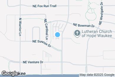 Map image of the property - 304 NE Kingwood