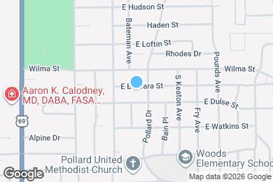 Map image of the property - 633 E Barbara St