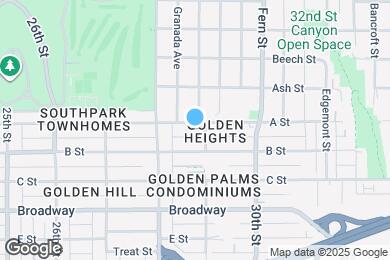 Map image of the property - 2855-2865 A St San Diego, CA 92102