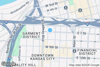 Map image of the property - 321 W 7th St