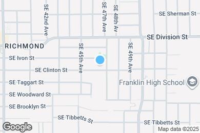 Map image of the property - 4631 SE Clinton St