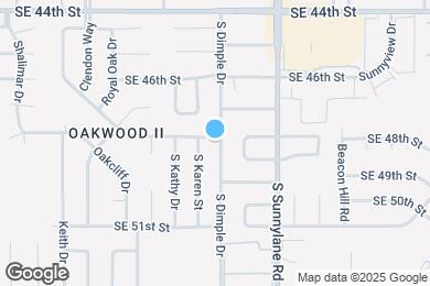 Map image of the property - 4901 S Dimple Dr