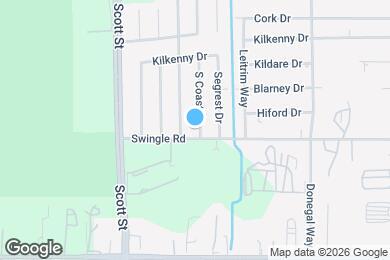 Map image of the property - 12938 S Coast Dr