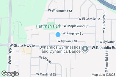 Map image of the property - 3809 W Sylvania St