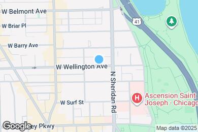 Map image of the property - 450 W Wellington Ave