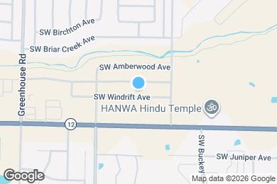 Map image of the property - 3006 SW Windrift Ave