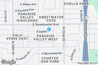 Map image of the property - 3039 E Dahlia Dr