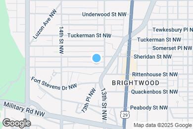 Map image of the property - 1317 Rittenhouse St NW