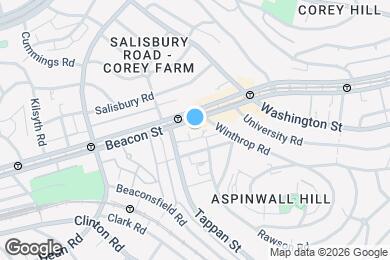 Map image of the property - 1673 Beacon St