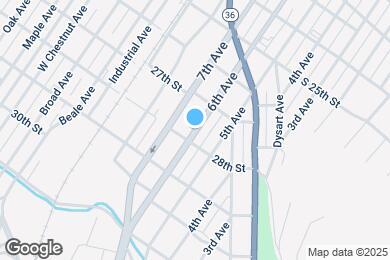 Map image of the property - 2730 6th Ave