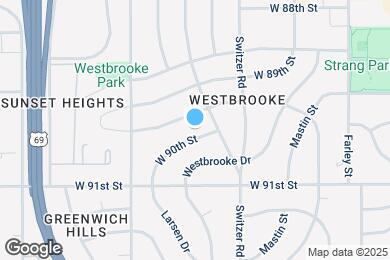 Map image of the property - 10510 W 90th St